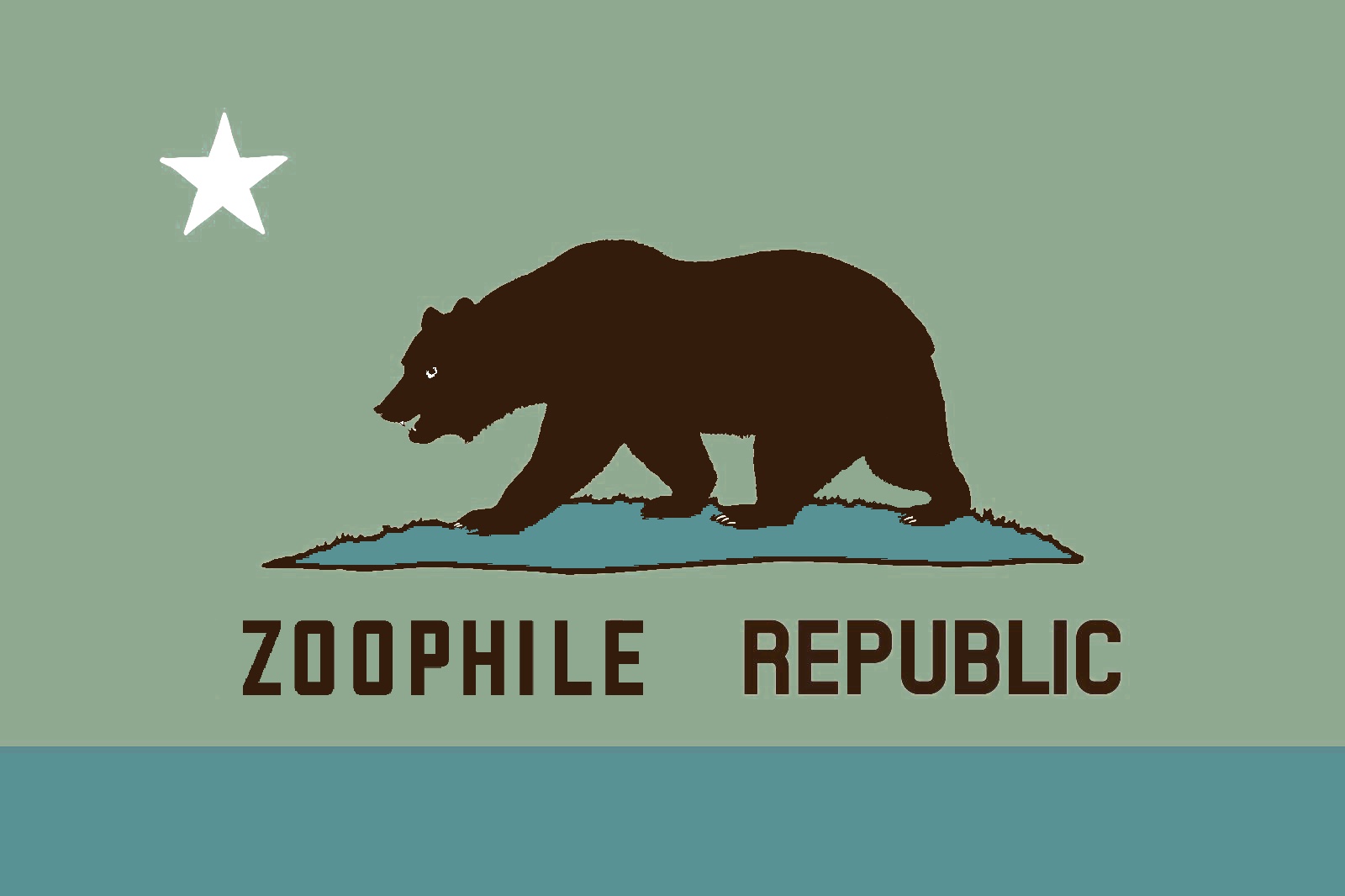 Californian Zoo Pride Flag